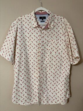 Michael Brandon Flamingo Button Down Shirt Slim Fit.
